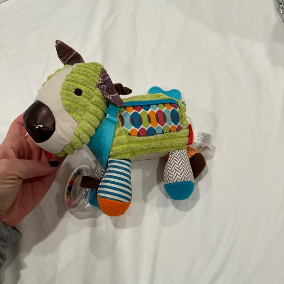 Skip Hop Bandana Buddies Baby Activity & Teething Toy with Multi Sensory Rattle - Picture 3 of 7